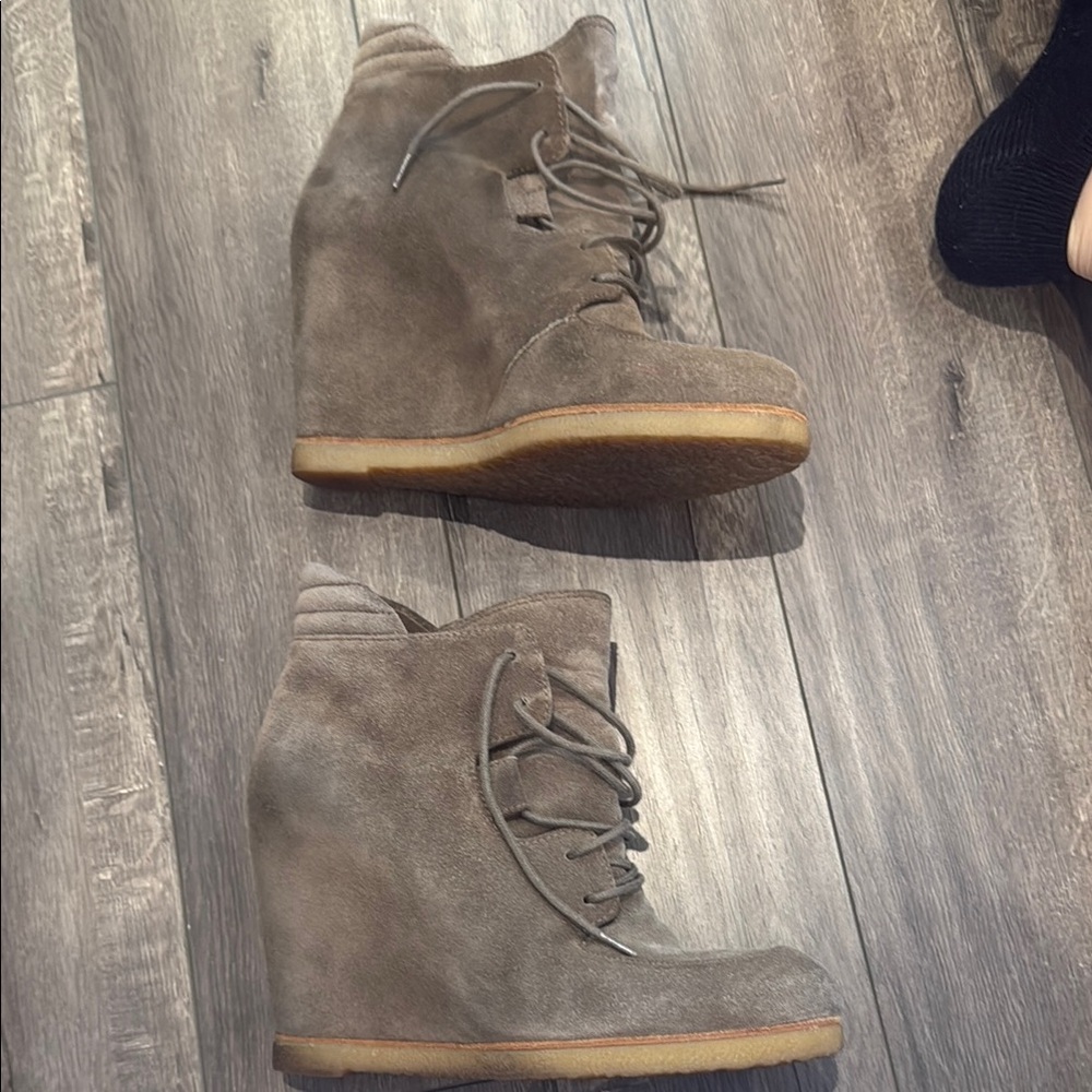 Stuart Weitzman Brown Suede Ankle Boots